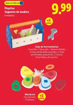 Lidl Playtive Juguetes de madera oferta
