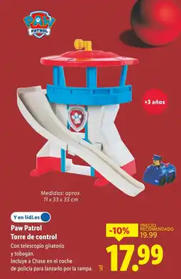 Lidl PAW PATROL Torre de control oferta