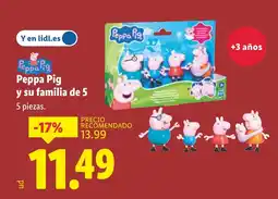 Lidl PEPPA PIG y su familia de 5 oferta
