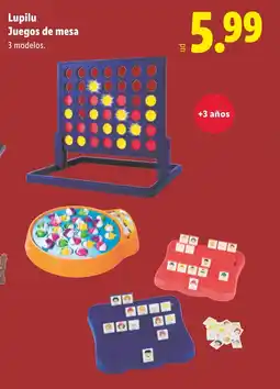 Lidl LUPILU Juegos de mesa oferta