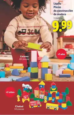 Lidl LUPILU Piezas de construcción de madera oferta
