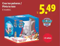 Lidl Crea tus pulseras / Pinta tu taza oferta