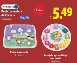 Lidl Puzle de madera de licencia oferta