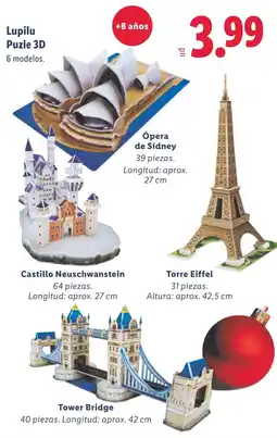 Lidl LUPILU Puzle 3D oferta