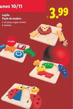 Lidl LUPILU Puzle de madera oferta