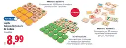 Lidl LUPILU Juegos de memoria de madera oferta