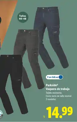 Lidl PARKSIDE Vaquero de trabajo oferta