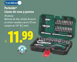 Lidl PARKSIDE Llaves de vaso y puntas oferta