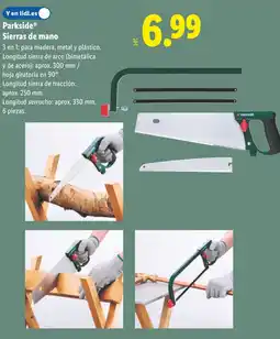 Lidl PARKSIDE Sierras de mano oferta