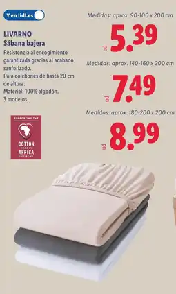 Lidl LIVARNO HOME Sábana bajera oferta