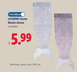 Lidl LIVARNO HOME Manta sirena oferta