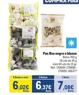 Makro Pan Bao negro o blanco oferta