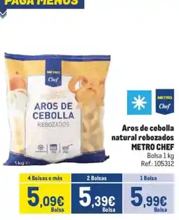 Makro METRO CHEF Aros de cebolla natural rebozados oferta