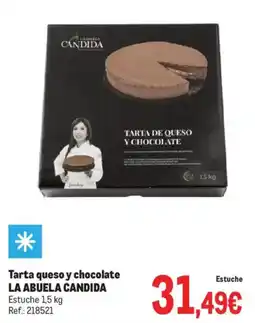 Makro LA ABUELA CANDIDA Tarta queso y chocolate oferta
