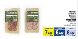 Makro PRADO BELLO Chorizo o salchichón ibérico en lonchas oferta
