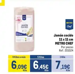 Makro METRO CHEF Jamón cocido 11 x 11 oferta