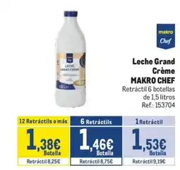 Makro MAKRO CHEF Leche Grand Crème oferta