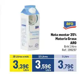 Makro ARO Nata montar 35% Materia Grasa oferta
