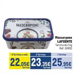 Makro LAFUENTE Mascarpone oferta