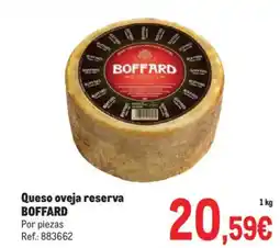 Makro BOFFARD Queso oveja reserva oferta