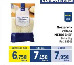 Makro METRO CHEF Mozzarella rallada oferta