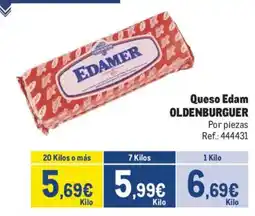 Makro OLDENBURGUER Queso Edam oferta