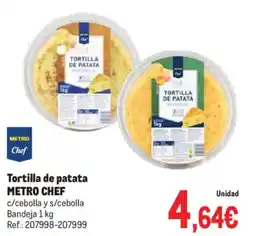 Makro METRO CHEF Tortilla de patata oferta