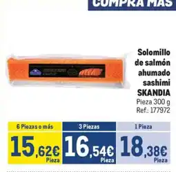 Makro SKANDIA Solomillo de salmón ahumado sashimi oferta