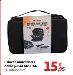 Alcampo Auchan - estuche marcadores doble punta oferta