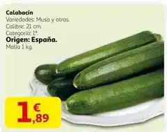 Alcampo Musa - calabacin oferta