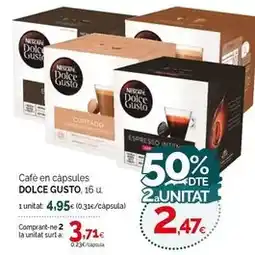 Condis Nescafé - cafe en capsules oferta