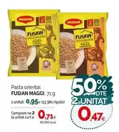 Condis Maggi - pasta oriental oferta