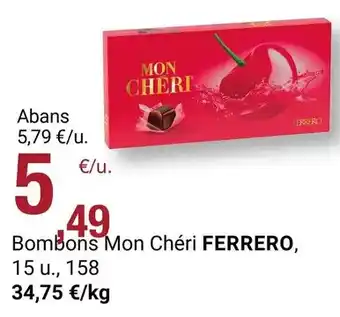 Ferrero rocher - mon cheri