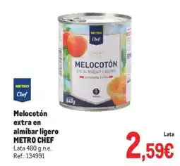 Makro METRO CHEF Melocotón extra en almíbar ligero oferta