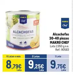 Makro MAKRO CHEF Alcachofas 30-40 piezas oferta
