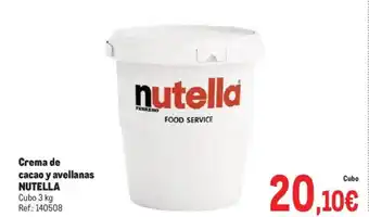 Makro NUTELLA Crema de cacao y avellanas oferta