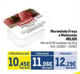 Makro HELIOS Mermelada Fresa o Melocotón oferta