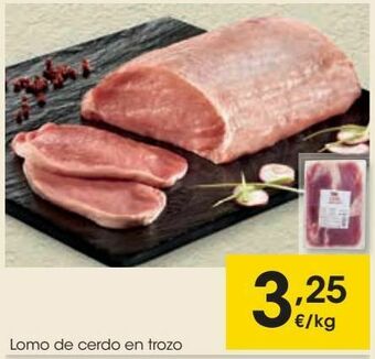 Eroski Lomo de cerdo en trozo oferta