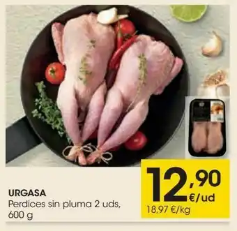 Eroski Perdices sin pluma 2 uds, 600 g urgasa oferta