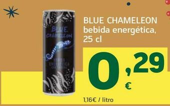 HiperDino Blue chameleon bebida energética oferta