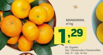 HiperDino Mandarina oferta