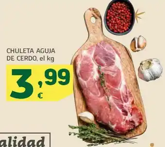 HiperDino Chuleta aguja de cerdo oferta