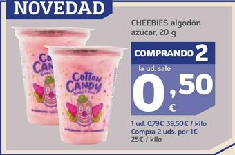 HiperDino Cheebies algodón azúcar oferta