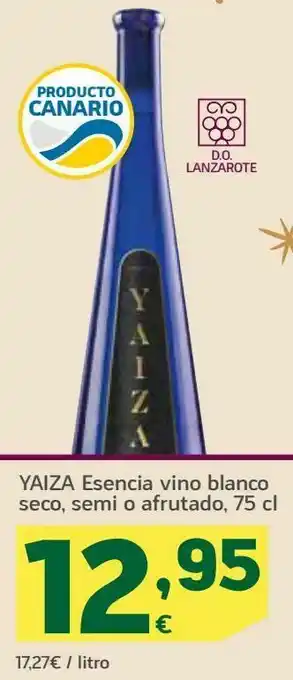 HiperDino Yaiza esencia vino blanco seco, semi o afrutado oferta