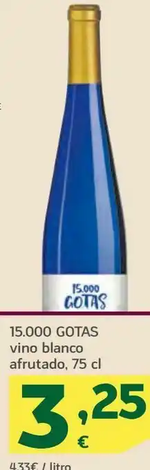 HiperDino 15000 gotas vino blanco afrutado oferta