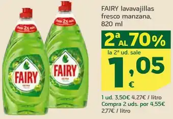 HiperDino Fairy lavavajillas fresco manzana oferta