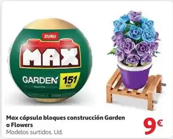 Alcampo Zuru - max cápsula bloques construcción garden o flowers oferta