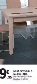 E.Leclerc Mesa extensible oferta