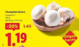 Lidl Blanco - champiñón oferta
