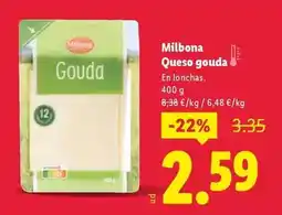 Lidl Milbona - queso gouda oferta